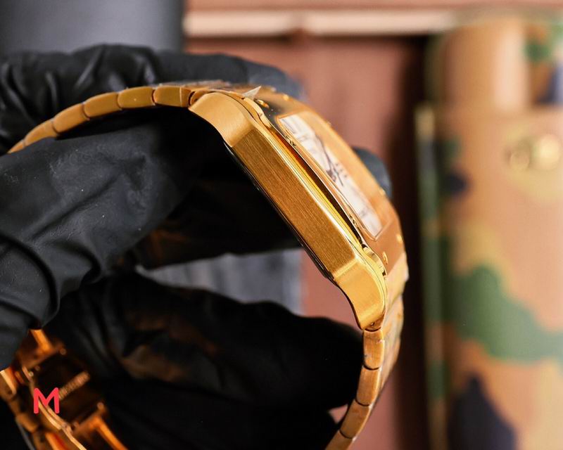 Reloj cartier santos oro 33 mm