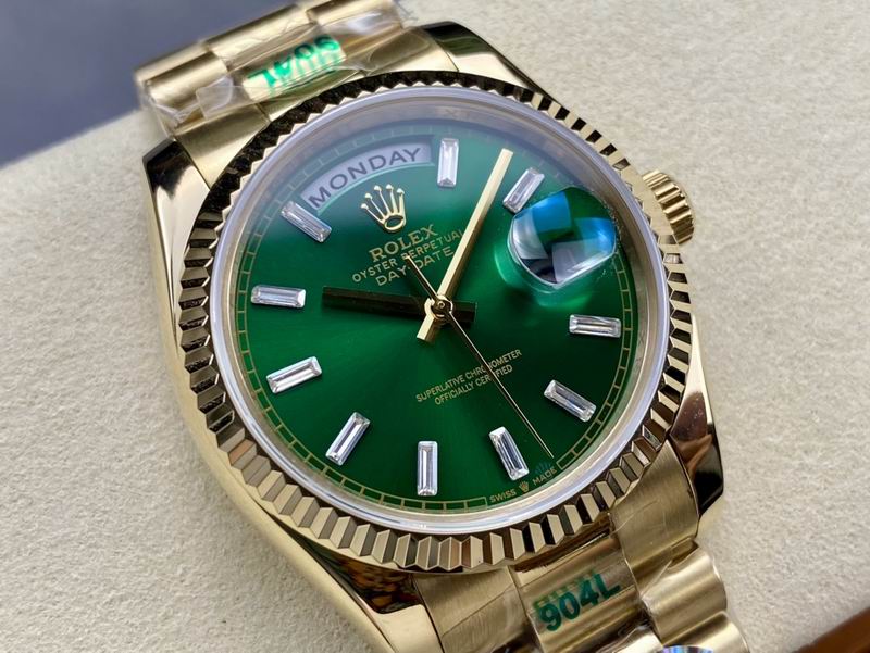 Rolex day date green
