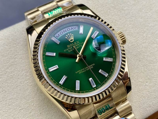 Rolex day date green