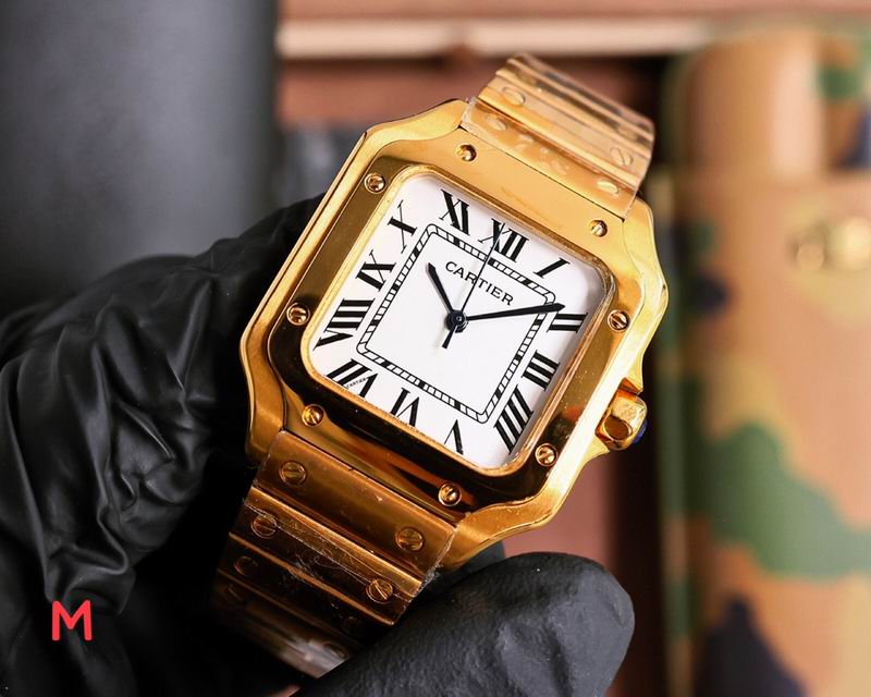 Reloj cartier santos oro 33 mm