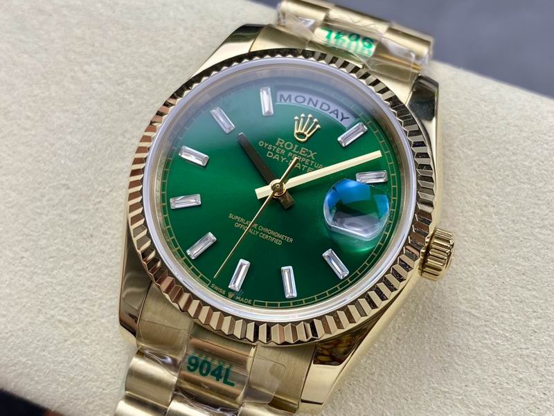 Rolex day date green
