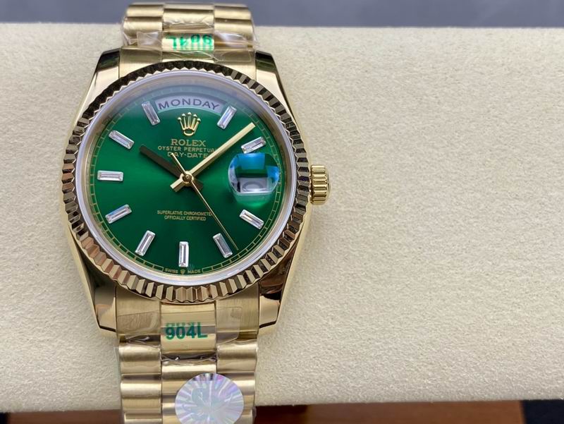 Rolex day date green
