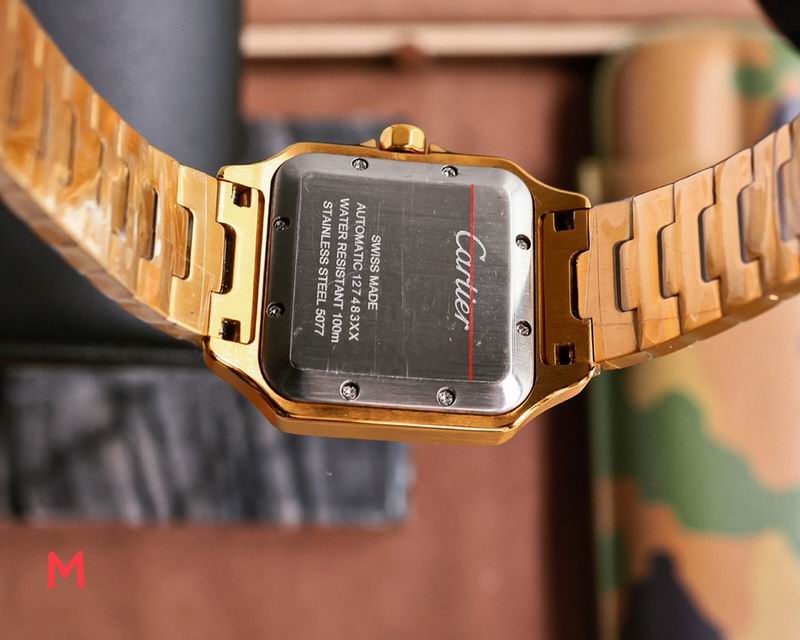 Reloj cartier santos oro 33 mm