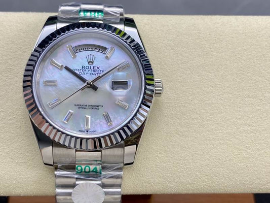Rolex day-date oyster perpetual blanco