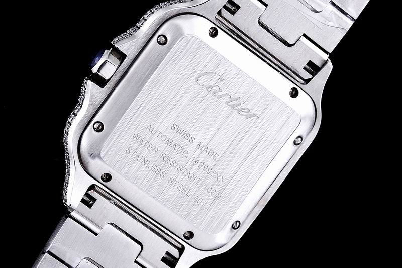 Cartier santos full ice 40 mm