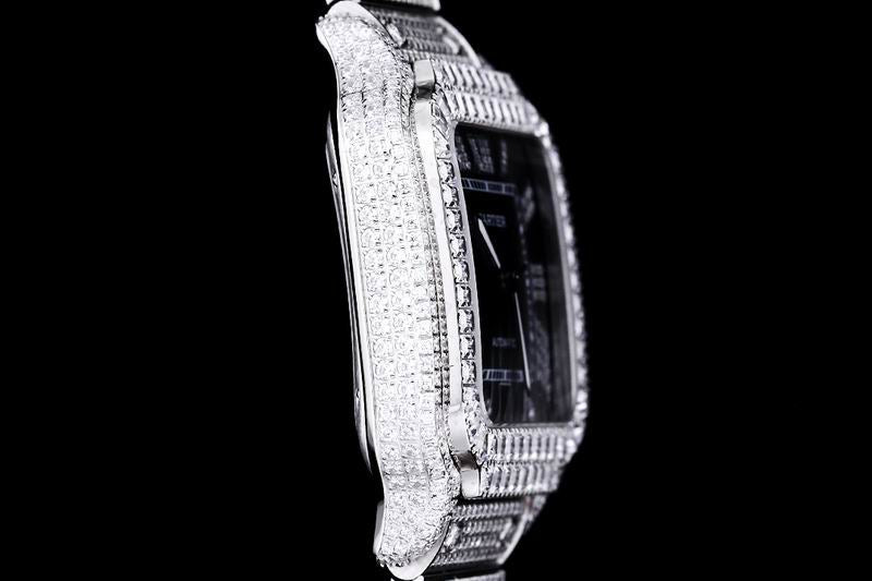 Cartier santos full ice 40 mm