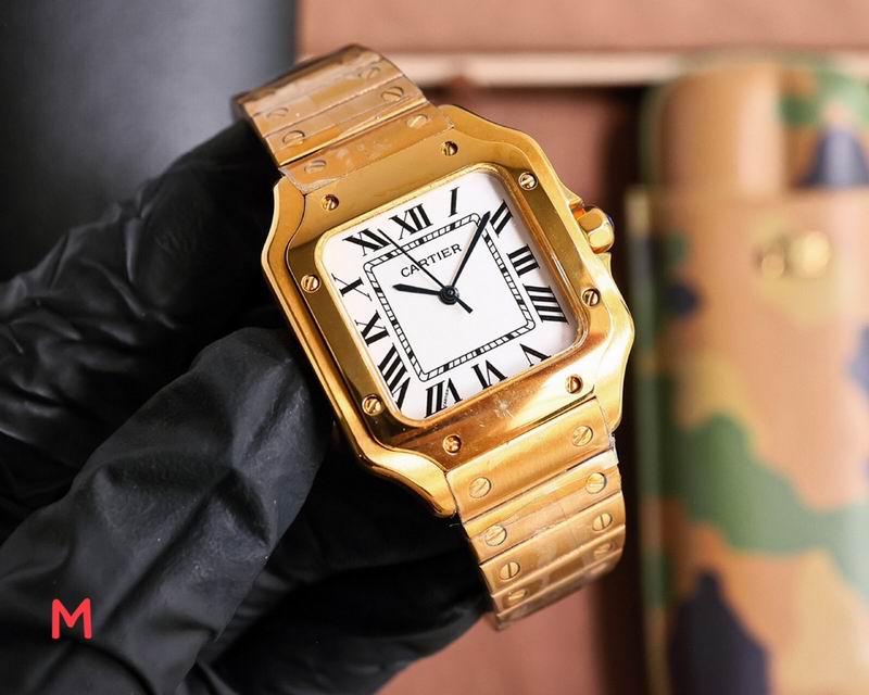 Reloj cartier santos oro 33 mm