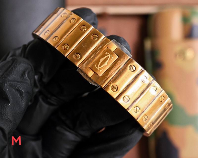 Reloj cartier santos oro 33 mm